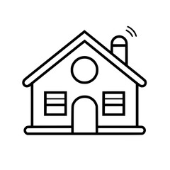 home outline, line art house, line art print, HOUSE clipart, cute house svg, lake house svg, Line Art, house, home, icon, building, estate, symbol, construction, architecture, vector, real, roof, wind