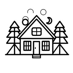 home outline, line art house, line art print, HOUSE clipart, cute house svg, lake house svg, Line Art, house, home, icon, building, estate, symbol, construction, architecture, vector, real, roof, wind