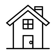 home outline, line art house, line art print, HOUSE clipart, cute house svg, lake house svg, Line Art, house, home, icon, building, estate, symbol, construction, architecture, vector, real, roof, wind