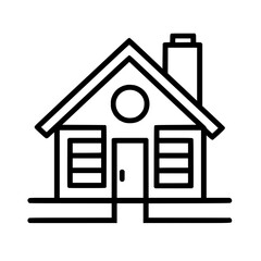 home outline, line art house, line art print, HOUSE clipart, cute house svg, lake house svg, Line Art, house, home, icon, building, estate, symbol, construction, architecture, vector, real, roof, wind
