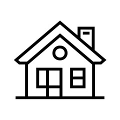 home outline, line art house, line art print, HOUSE clipart, cute house svg, lake house svg, Line Art, house, home, icon, building, estate, symbol, construction, architecture, vector, real, roof, wind