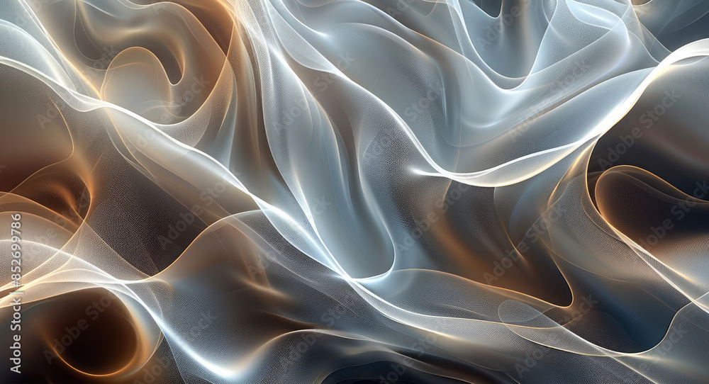 Aufkleber Elegant abstract background with intricate line patterns. Generative AI.