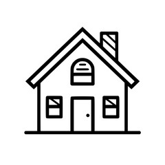 home outline, line art house, line art print, HOUSE clipart, cute house svg, lake house svg, Line Art, house, home, icon, building, estate, symbol, construction, architecture, vector, real, roof, wind