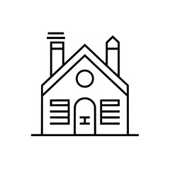 home outline, line art house, line art print, HOUSE clipart, cute house svg, lake house svg, Line Art, house, home, icon, building, estate, symbol, construction, architecture, vector, real, roof, wind