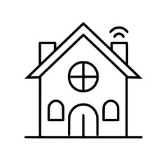 home outline, line art house, line art print, HOUSE clipart, cute house svg, lake house svg, Line Art, house, home, icon, building, estate, symbol, construction, architecture, vector, real, roof, wind