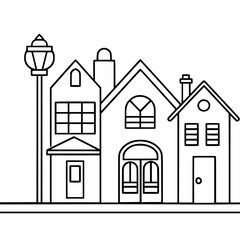 home outline, line art house, line art print, HOUSE clipart, cute house svg, lake house svg, Line Art, house, home, icon, building, estate, symbol, construction, architecture, vector, real, roof, wind