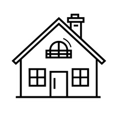 home outline, line art house, line art print, house clipart, cute house svg, lake house svg, line art, house, home, icon, building, estate, symbol, construction, architecture, vector, real, roof, wind