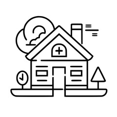 home outline, line art house, line art print, house clipart, cute house svg, lake house svg, line art, house, home, icon, building, estate, symbol, construction, architecture, vector, real, roof, wind