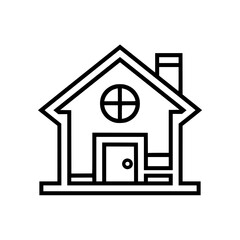 home outline, line art house, line art print, house clipart, cute house svg, lake house svg, line art, house, home, icon, building, estate, symbol, construction, architecture, vector, real, roof, wind