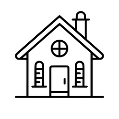 home outline, line art house, line art print, house clipart, cute house svg, lake house svg, line art, house, home, icon, building, estate, symbol, construction, architecture, vector, real, roof, wind