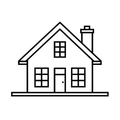 home outline, line art house, line art print, house clipart, cute house svg, lake house svg, line art, house, home, icon, building, estate, symbol, construction, architecture, vector, real, roof, wind