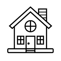 home outline, line art house, line art print, house clipart, cute house svg, lake house svg, line art, house, home, icon, building, estate, symbol, construction, architecture, vector, real, roof, wind