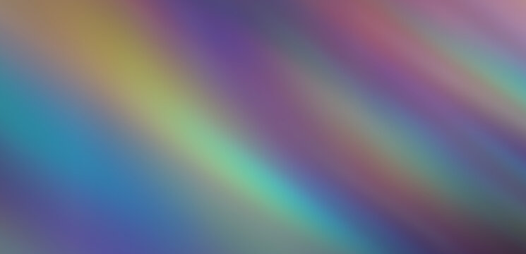 Bright sunny holographic rays fall down obliquely. Abstract background depicting sunlight with chromatic aberration.