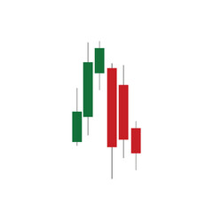 stock market candle graph transparent png or isolated on white background