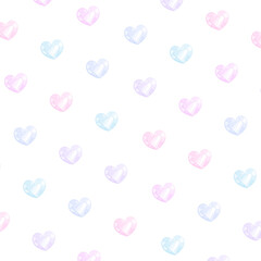 ハートジェムスクエアパターン⭐︎PNG