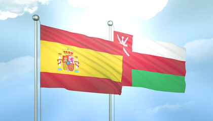 Spain and Oman Flag Together A Concept of Relations