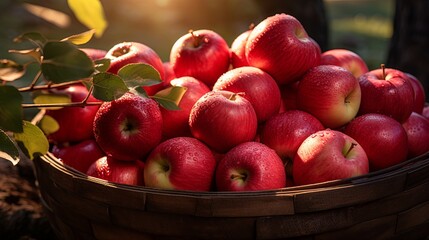 Basket of Fresh Apples