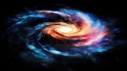 Obraz premium Galaxy background, cosmic nebula and deep space