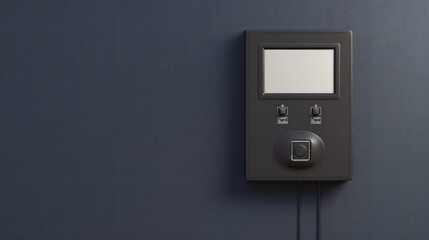 Electricity meter for residential purposes with blank area