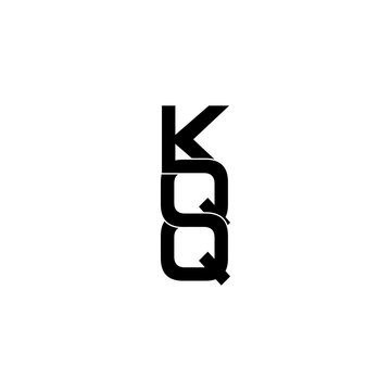 kqq lettering initial monogram logo design