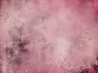 Pink and Black Background with Vintage Grunge Texture and Watercolor Stains, Elegant Christmas Backdrop.