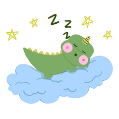 การ์ตูนไดโนเสาร์สีเขียวน่ารัก, สำหรับประกอบสื่อการเรียนหรือสื่อโฆษณาต่างๆ, เป็นภาพการ์ตูนวาดด้วยมือ, ภาพเรียบง่ายโทนสีไม่เยอะ, ภาพประกอบสำหรับคู่รักคนมีความรัก