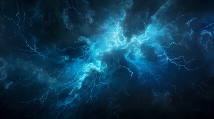 Abstract blue lightning