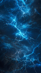 Abstract blue lightning