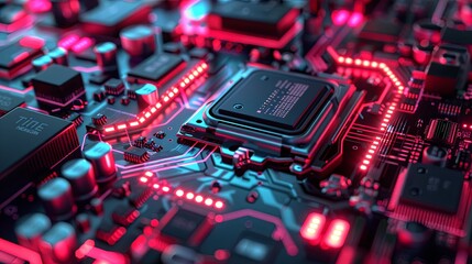 an abstract hardware board