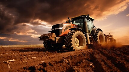 Fototapeta premium A tractor 