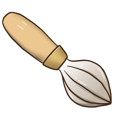 Art paint brush cartoon back to school concept illustration