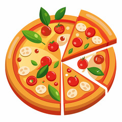 pizza vector illustration.