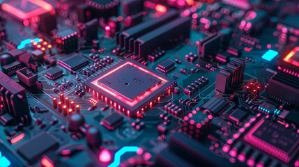 an abstract hardware board
