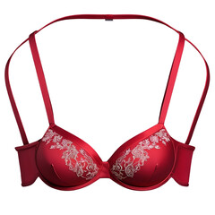 red bra isolated on transparent background PNG