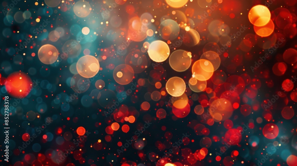 Fototapete a colorful background with many small circles. the circles are of different sizes and colors, creati