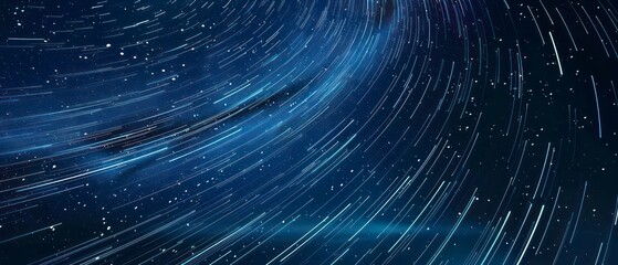 Celestial design spiral pattern with metallic textures, resembling stars and lights in a 3D illustration