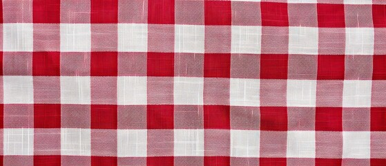 Red checkered pattern, classic picnic, geometric design, ideal for tablecloths and textiles