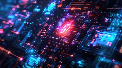 Cybersecurity and information or network protection. Future cyber technology web services for business and internet project