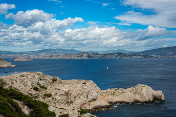 Fototapeta premium Les Iles du Frioul au printemps
