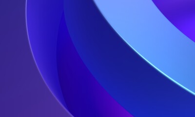 Abstract minimalist shapes, 3d render