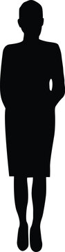 recommend clip art: Business or executive official woman silhouette or vector file 