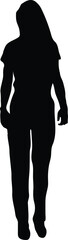 Official, Business or executive woman silhouette on different mood. 