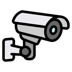 Cctv Camera Icons For Design Elements 