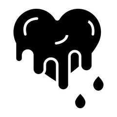 Bleeding Vector Glyph Icon