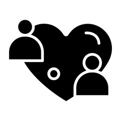 Friendship Vector Glyph Icon
