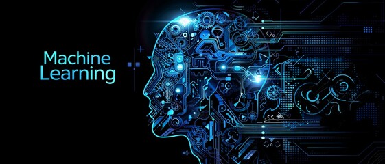 high-tech brain with mechanical cogs and electronic circuits. human intelligence and machine learning algorithms, Artificial intelligence, AI technology Neural network.
