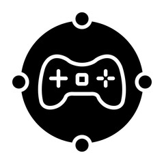 Obraz premium Framework Vector Glyph Icon