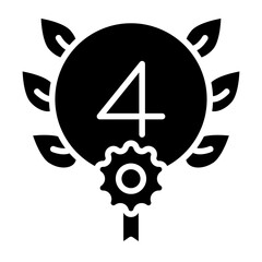 Cum Laude Vector Glyph Icon