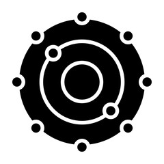 Antioxidant Vector Glyph Icon Design
