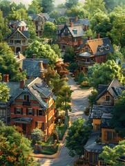 Charming Historic District Powered by a Microgrid in a Scenic